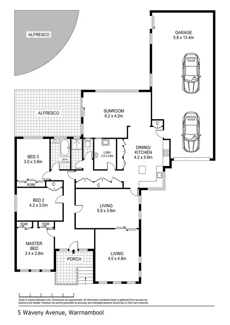Floorplan of Homely house listing, 5 Waveny Avenue, Warrnambool VIC 3280