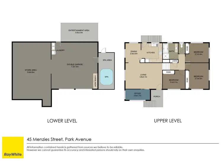 Floorplan of Homely house listing, 45 Menzies Street, Park Avenue QLD 4701