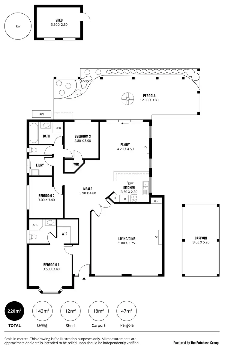 Floorplan of Homely house listing, 34A Matthew Smillie Drive, Nairne SA 5252