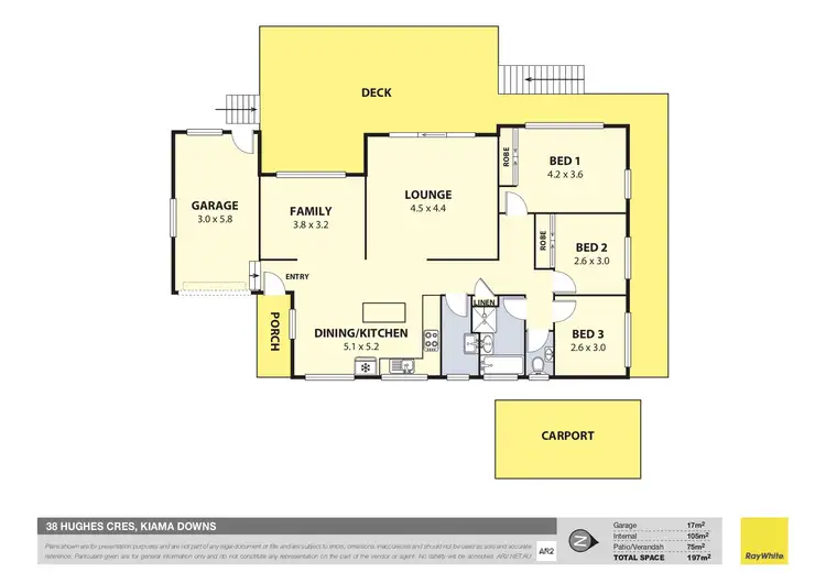 Floorplan of Homely house listing, 38 Hughes Crescent, Kiama Downs NSW 2533