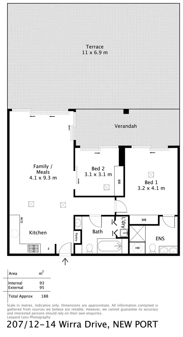 Floorplan of Homely apartment listing, 207/12-14 Wirra Drive, New Port SA 5015