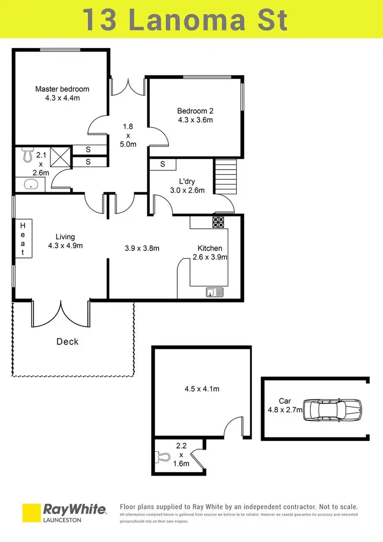 Floorplan of Homely house listing, 13 Lanoma Street, East Launceston TAS 7250