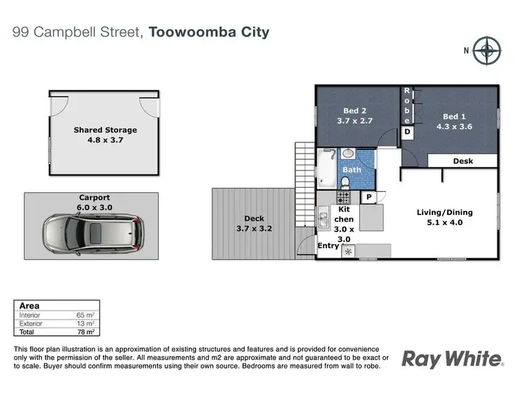 Floorplan of Homely block of units listing, 99 Campbell Street, Toowoomba City QLD 4350