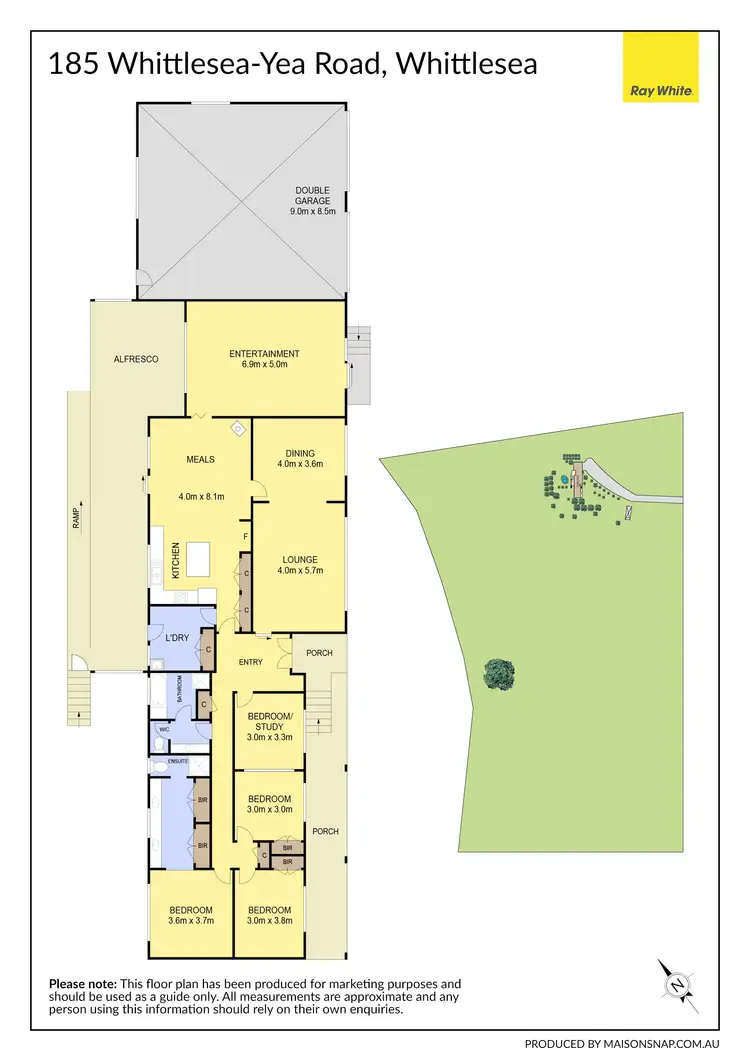 Floorplan of Homely house listing, 185 Yea Road, Whittlesea VIC 3757