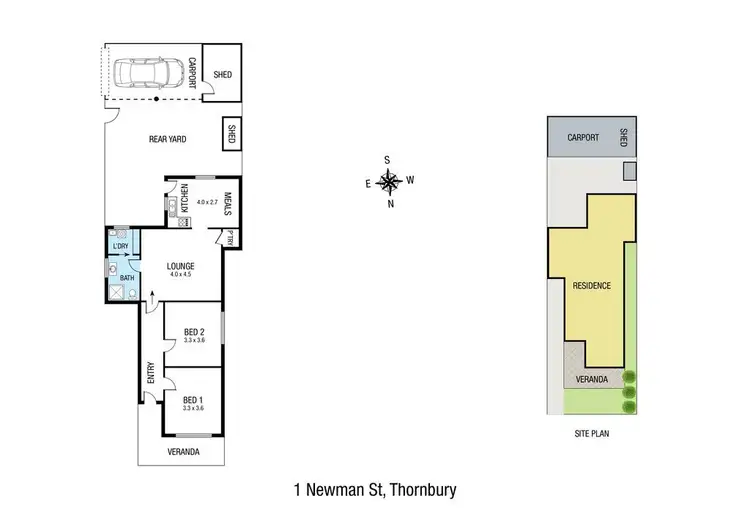 Floorplan of Homely house listing, 1 Newman Street, Thornbury VIC 3071