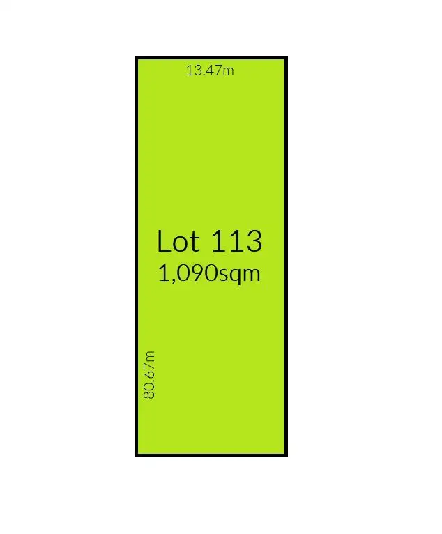 Floorplan of Homely land listing, 113 Gramp Court, Lyndoch SA 5351