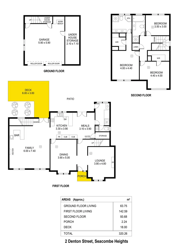 Floorplan of Homely house listing, 2 Denton Street, Seacombe Heights SA 5047