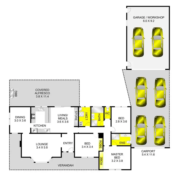 Floorplan of Homely house listing, 2 Goldfinch Grove, Lara VIC 3212