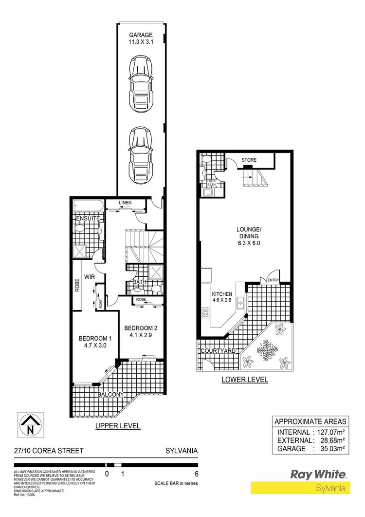 Floorplan of Homely townhouse listing, 27/10 Corea Street, Sylvania NSW 2224