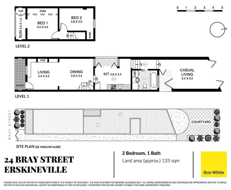 Floorplan of Homely house listing, 24 Bray Street, Erskineville NSW 2043