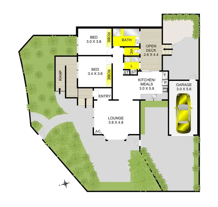 Floorplan of Homely unit listing, 108 Minerva Road, Manifold Heights VIC 3218