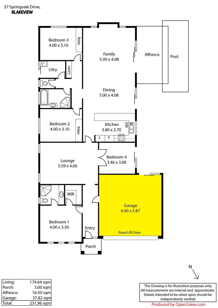 Floorplan of Homely house listing, 37 Springvale Drive, Blakeview SA 5114