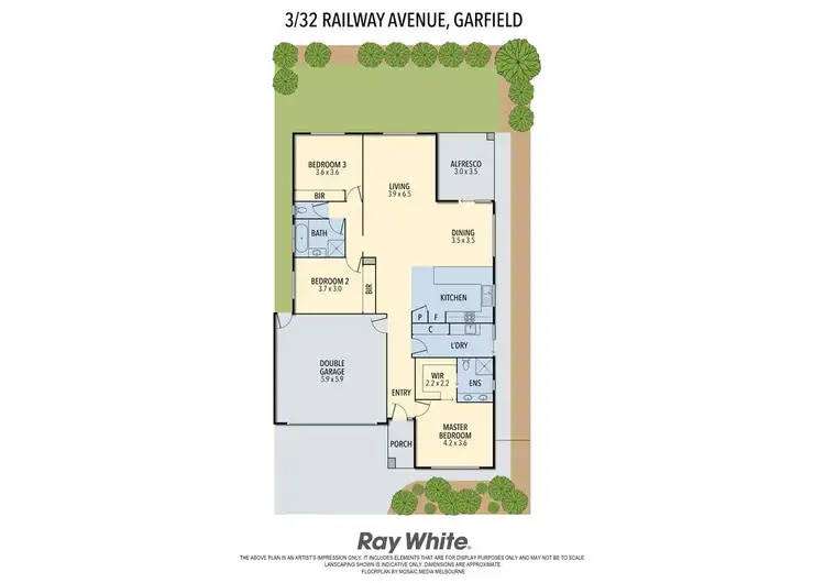Floorplan of Homely unit listing, 3/32 Railway Avenue, Garfield VIC 3814