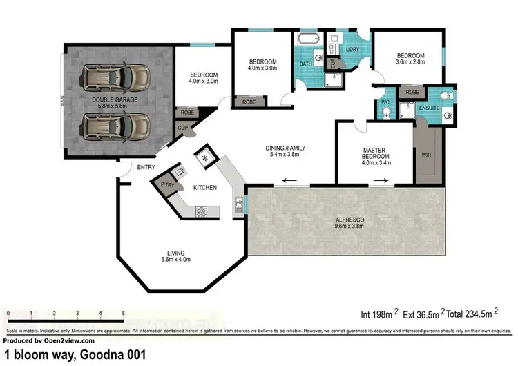 Floorplan of Homely house listing, 1 Bloom Way, Goodna QLD 4300