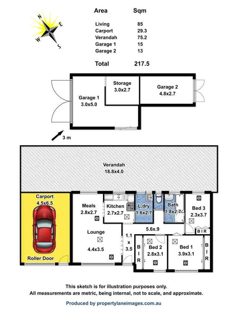 Floorplan of Homely house listing, 17 Tareena Street, Craigmore SA 5114