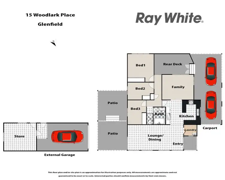 Floorplan of Homely house listing, 15 Woodlark Place, Glenfield NSW 2167