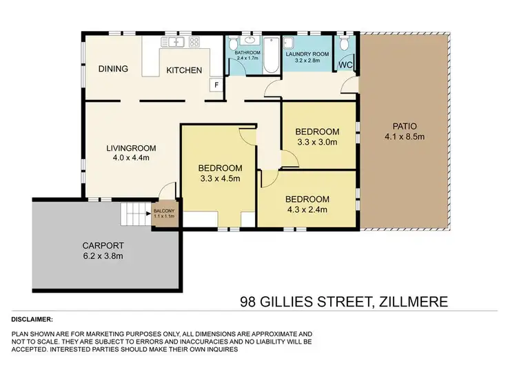 Floorplan of Homely house listing, 98 Gillies Street, Zillmere QLD 4034