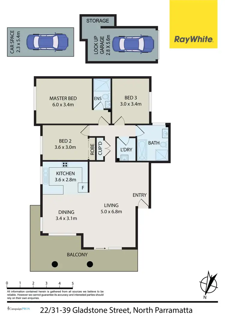 Floorplan of Homely unit listing, 22/31-39 Gladstone Street, North Parramatta NSW 2151