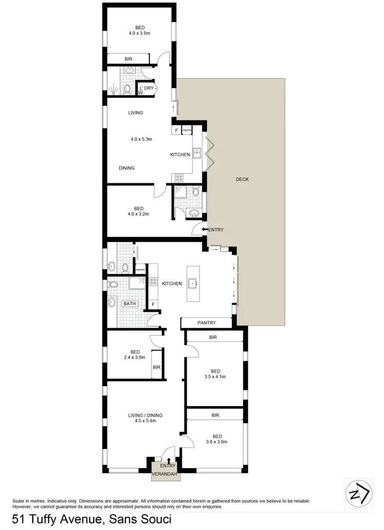 Floorplan of Homely house listing, 51 Tuffy Avenue, Sans Souci NSW 2219
