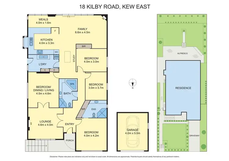 Floorplan of Homely house listing, 18 Kilby Road, Kew East VIC 3102