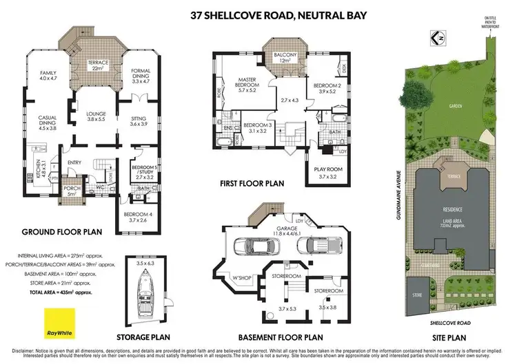 Floorplan of Homely house listing, 37 Shellcove Road, Neutral Bay NSW 2089