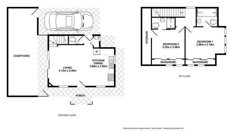 Floorplan of Homely townhouse listing, 1/148 Stafford Street, Penrith NSW 2750