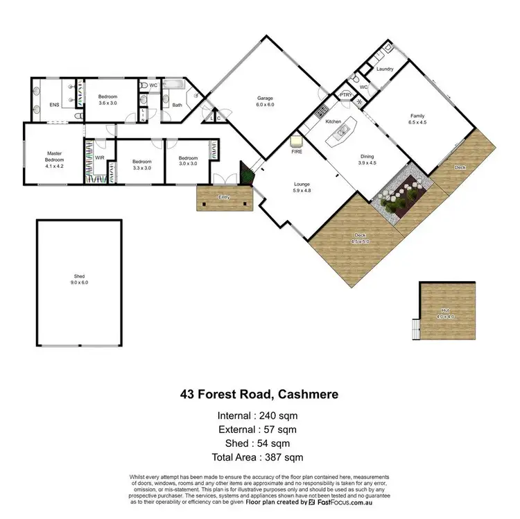 Floorplan of Homely house listing, 43 Forest Road, Cashmere QLD 4500