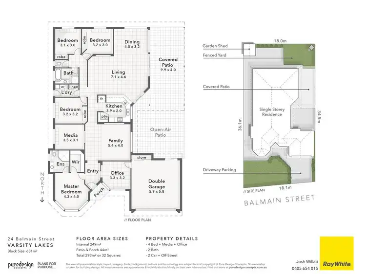 Floorplan of Homely house listing, 24 Balmain Street, Varsity Lakes QLD 4227