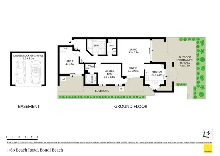 Floorplan of Homely apartment listing, 4/80 Beach Road, Bondi Beach NSW 2026