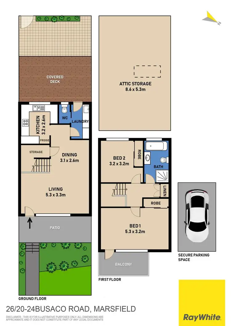 Floorplan of Homely townhouse listing, 26/20-24 Busaco Road, Marsfield NSW 2122