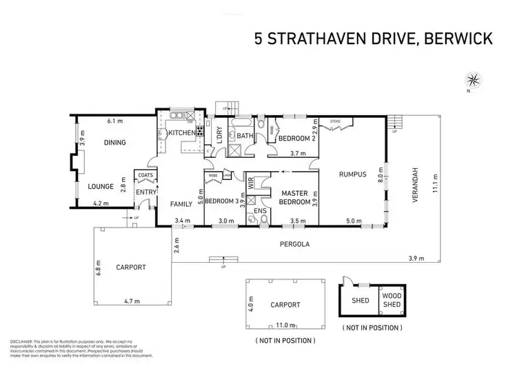 Floorplan of Homely house listing, 5 Strathavan Drive, Berwick VIC 3806