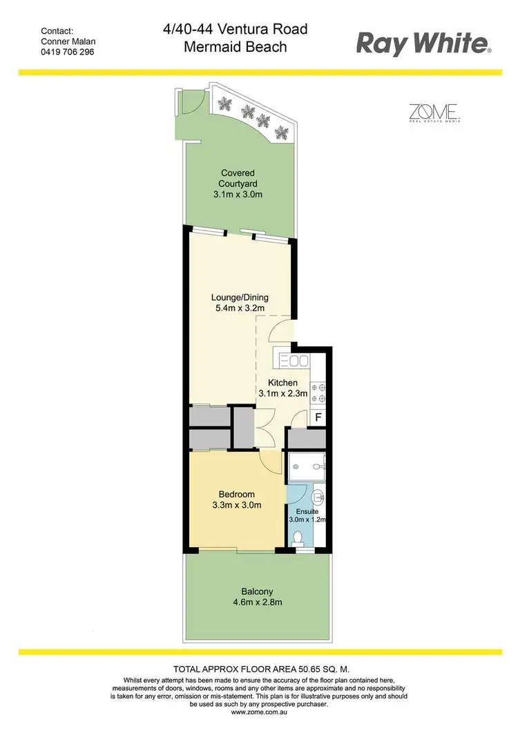 Floorplan of Homely apartment listing, 4/40-44 Ventura Road, Mermaid Beach QLD 4218