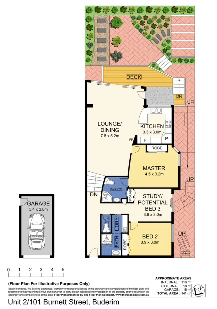 Floorplan of Homely unit listing, 2/101 Burnett Street, Buderim QLD 4556