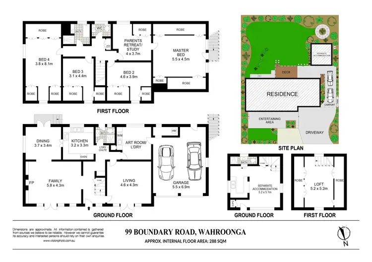 Floorplan of Homely house listing, 99 Boundary Road, Wahroonga NSW 2076