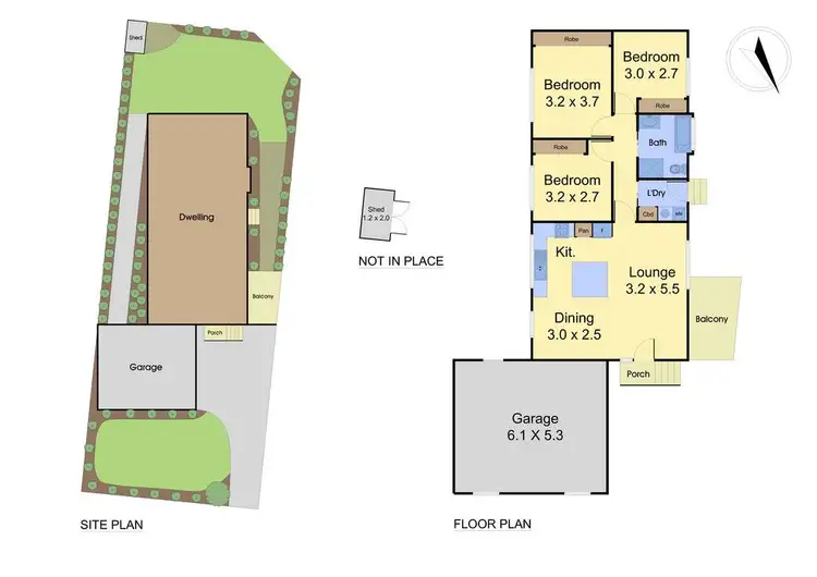 Floorplan of Homely unit listing, 1/32 Helen Road, Ferntree Gully VIC 3156