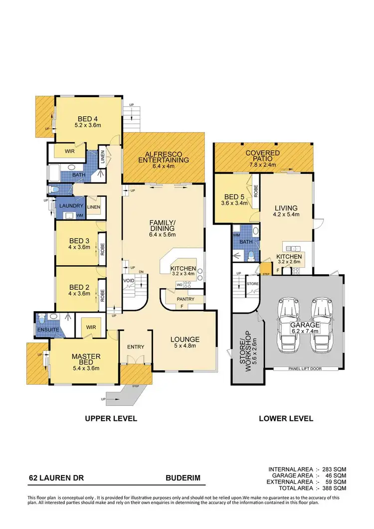 Floorplan of Homely house listing, 62 Lauren Drive, Buderim QLD 4556