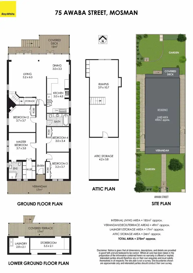 Floorplan of Homely house listing, 75 Awaba Street, Mosman NSW 2088
