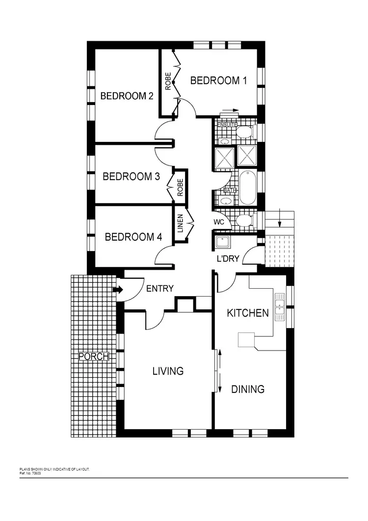 Floorplan of Homely house listing, 1 Louat Place, Evatt ACT 2617