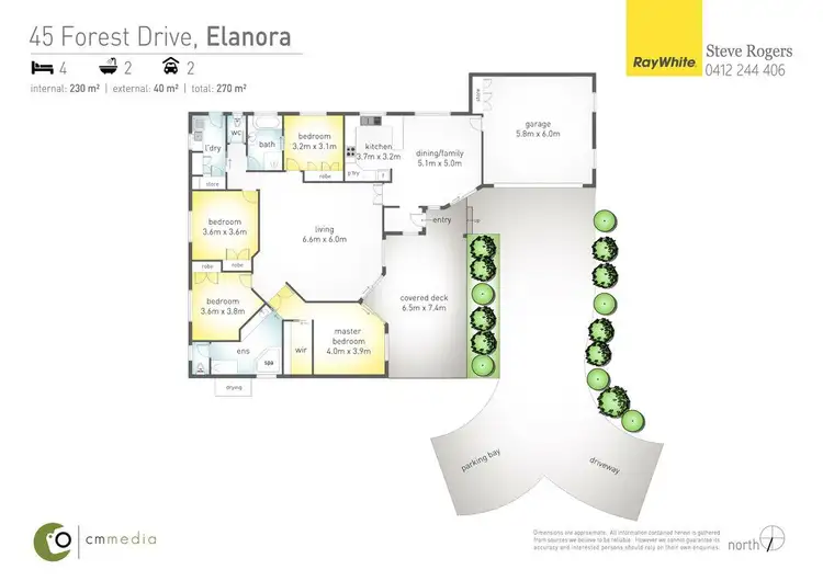 Floorplan of Homely house listing, 45 Forest Drive, Elanora QLD 4221