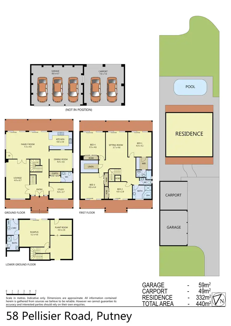 Floorplan of Homely house listing, 58 Pellisier Road, Putney NSW 2112