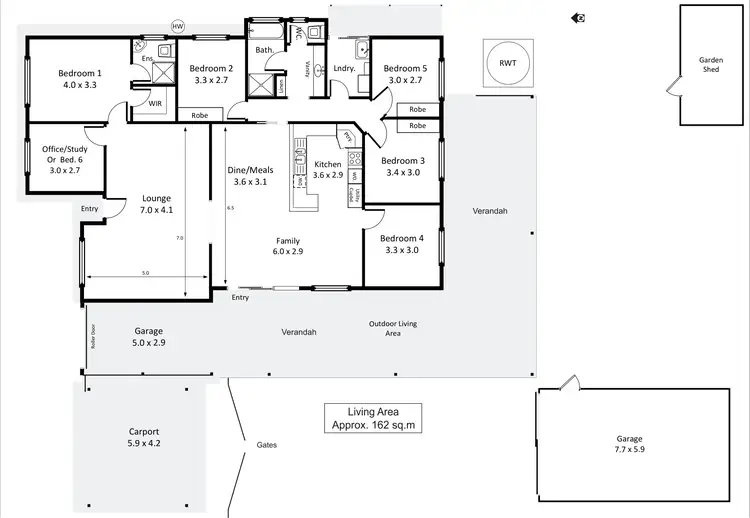 Floorplan of Homely house listing, 46 Riverview Drive, Paringa SA 5340
