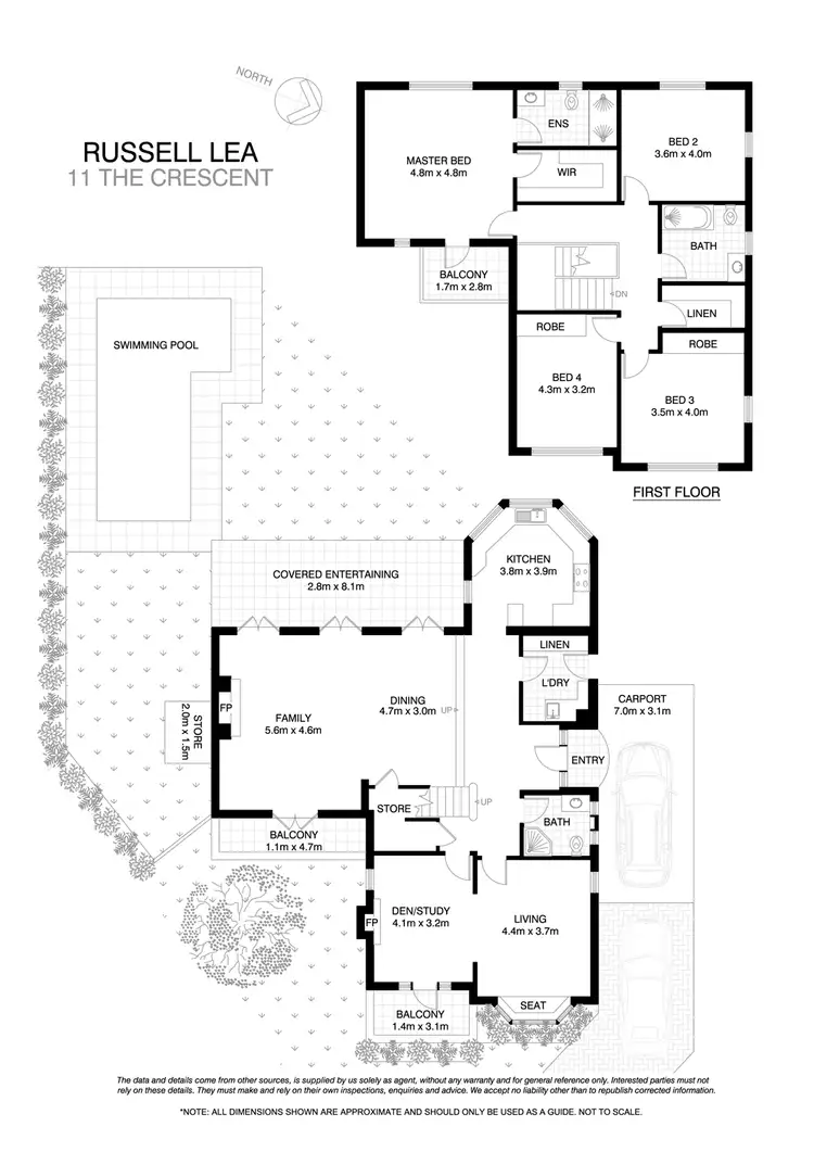 Floorplan of Homely house listing, 11 The Crescent, Russell Lea NSW 2046