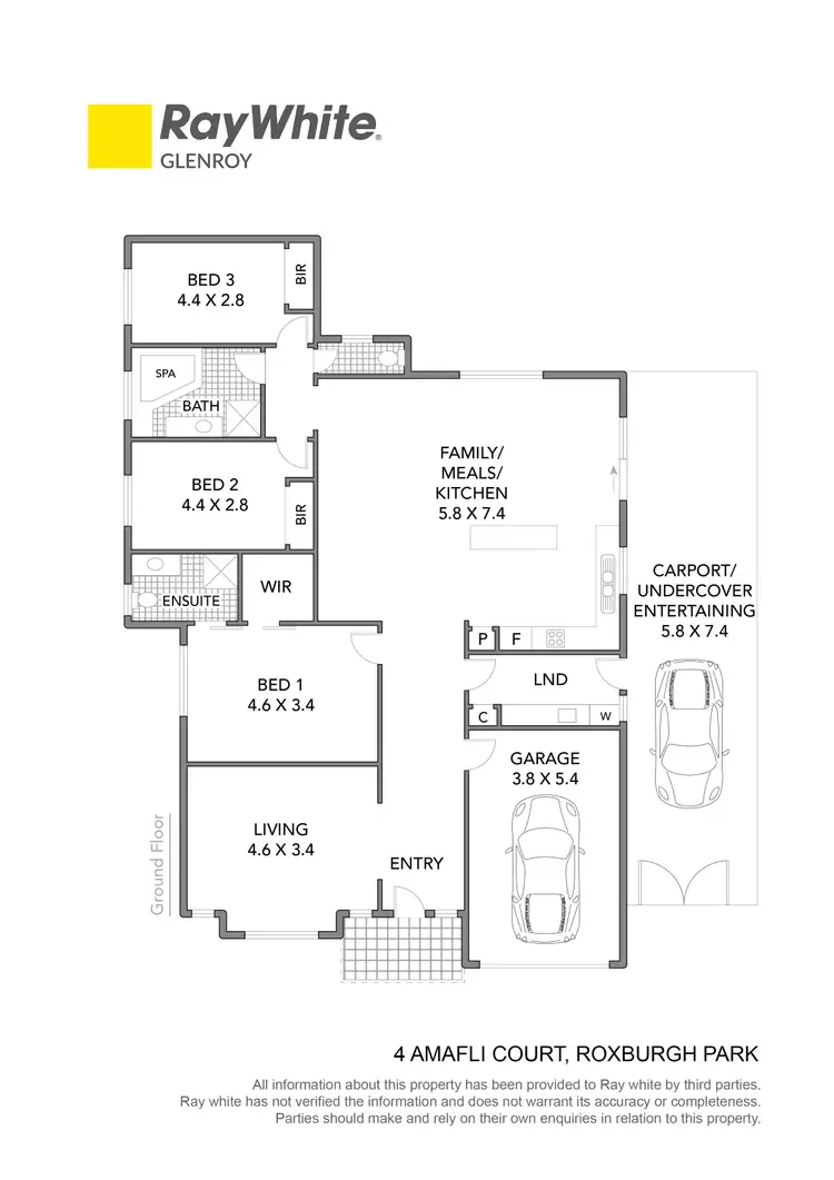 Floorplan of Homely house listing, 4 Amalfi Court, Roxburgh Park VIC 3064