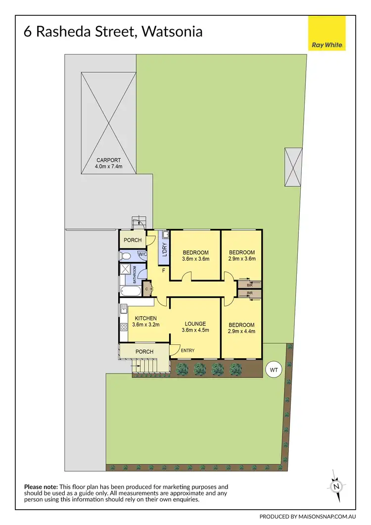 Floorplan of Homely house listing, 6 Rasheda Street, Watsonia VIC 3087