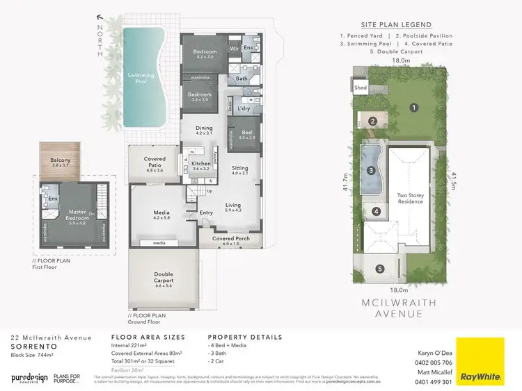 Floorplan of Homely house listing, 22 McIlwraith Avenue, Sorrento QLD 4217