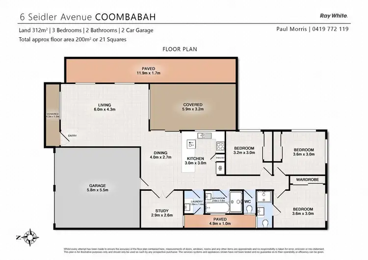 Floorplan of Homely house listing, 6 Seidler Avenue, Coombabah QLD 4216