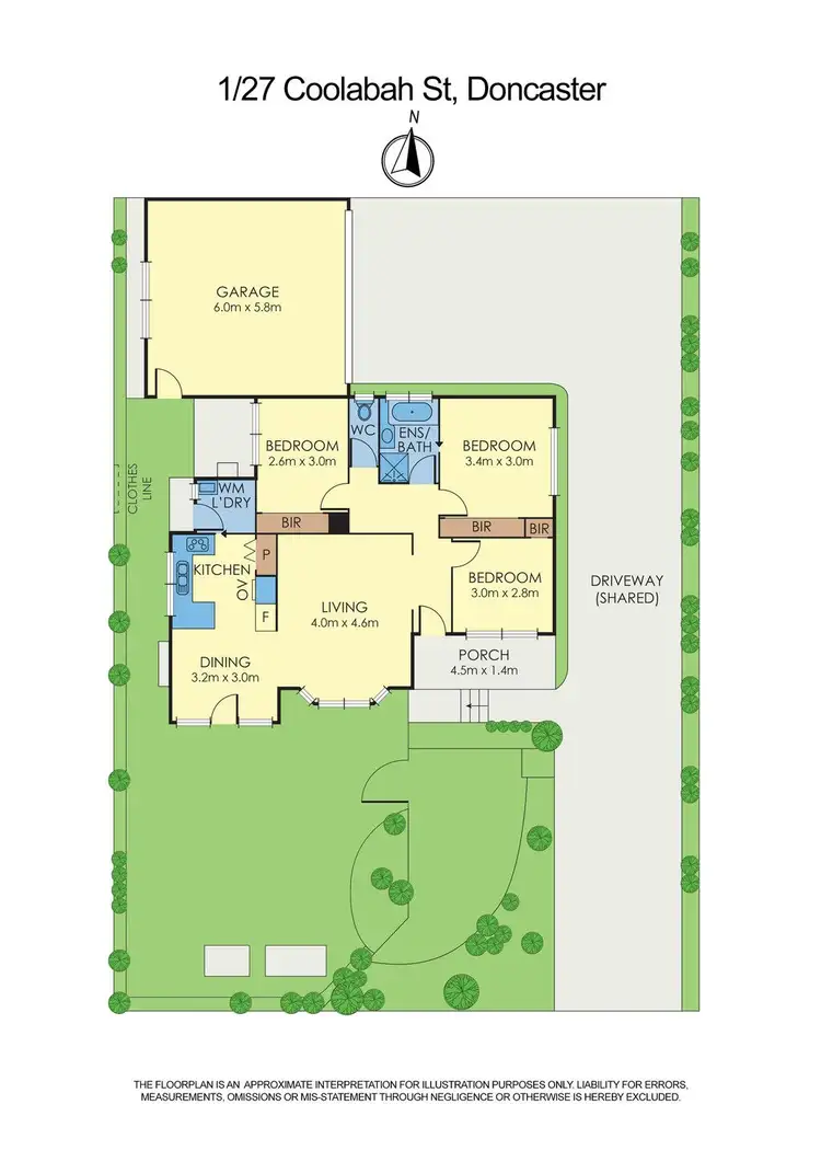 Floorplan of Homely unit listing, 1/27 Coolabah Street, Doncaster VIC 3108