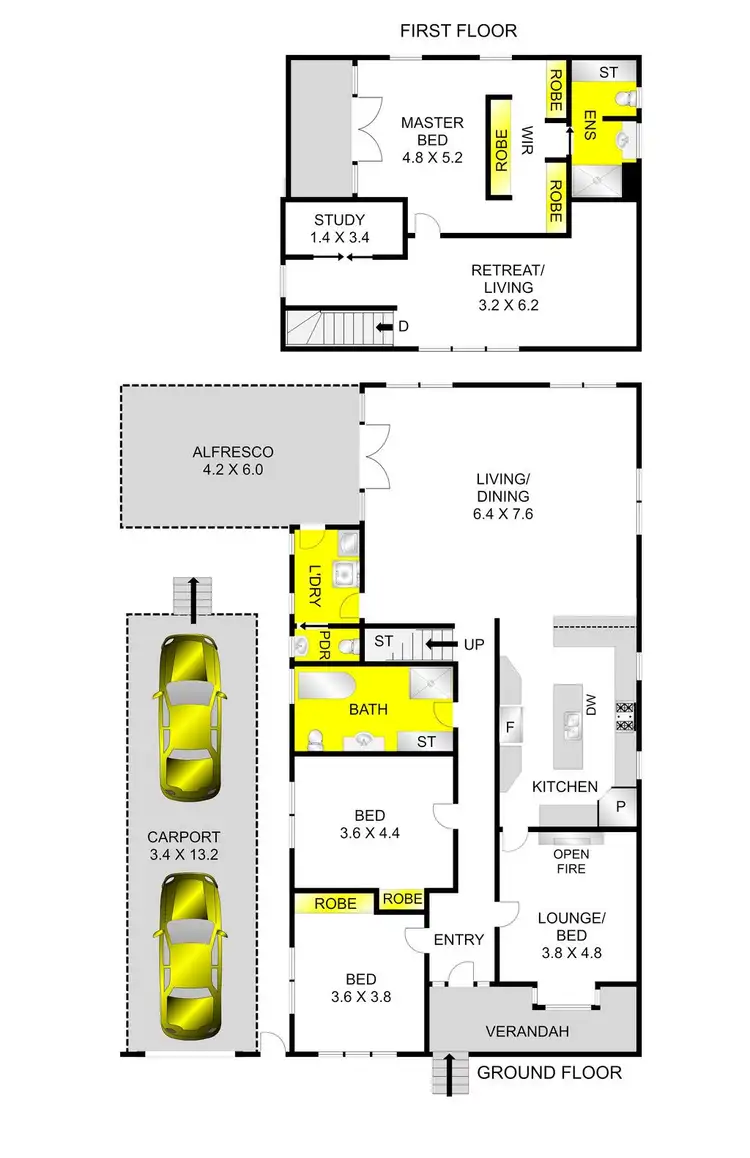Floorplan of Homely house listing, 6 Batman Close, Belmont VIC 3216