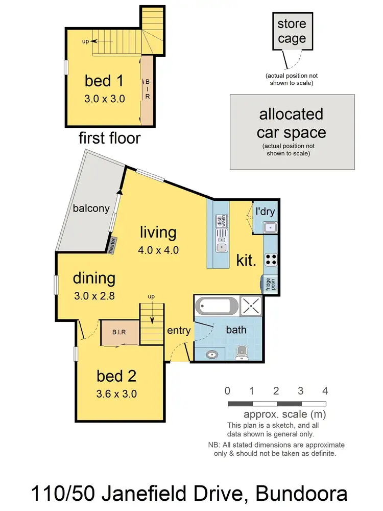 Floorplan of Homely apartment listing, 110/50 Janefield Drive, Bundoora VIC 3083
