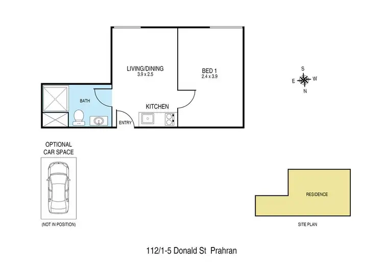 Floorplan of Homely apartment listing, 112/1-5 Donald Street, Prahran VIC 3181